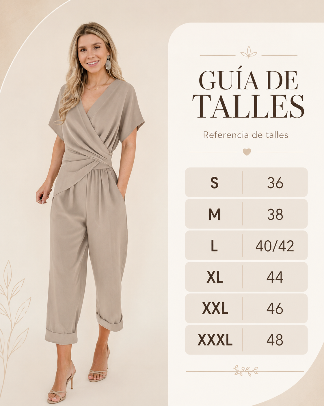 Canela | Conjunto elegante de dos piezas 70% de descuento HOY
