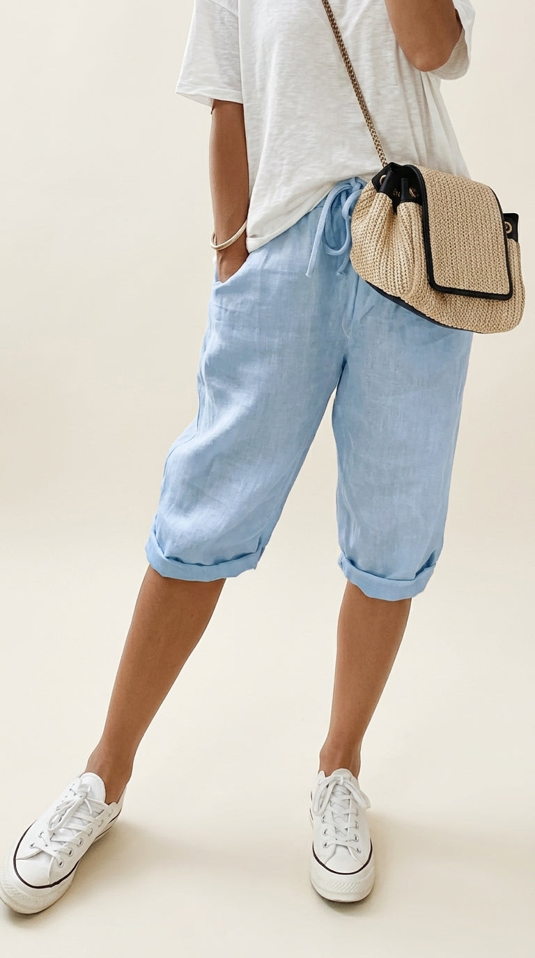 BERMUDAS DE ALGODÓN Y LINO PARA MUJER | OFERTA DÍA DE LAS FAVORITAS