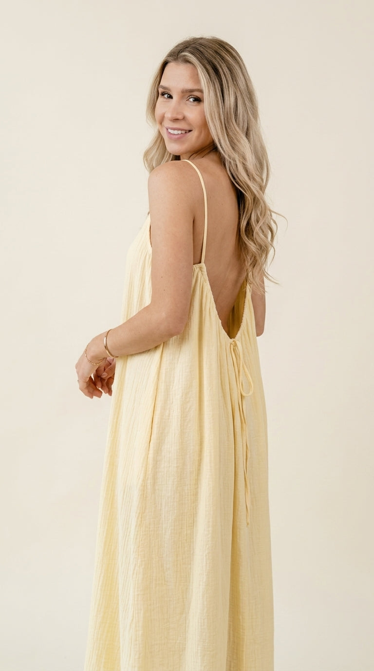 Sophia | Vestido largo sin espalda | Compra 1 y elige otro por 1€