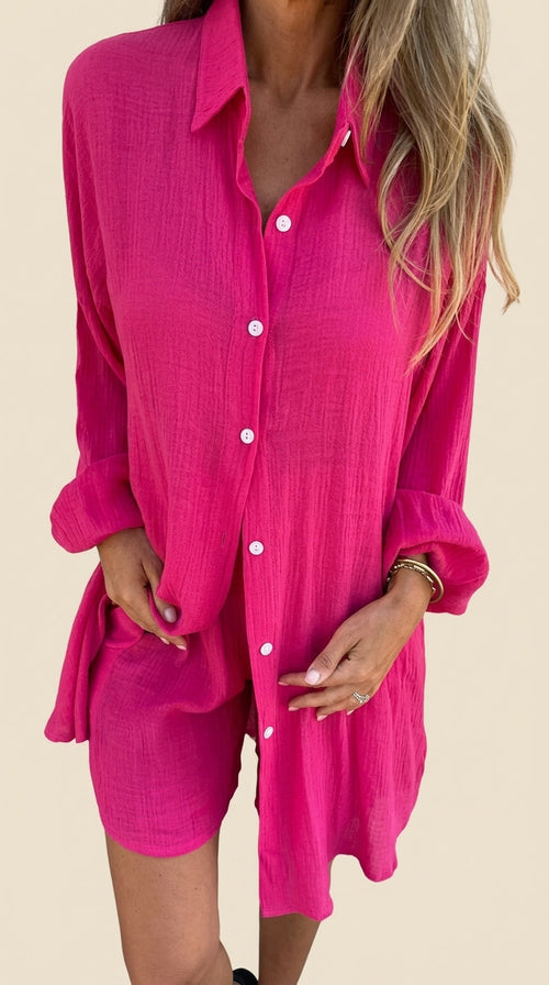 2+1 COMPRA 1 Y LLEVA 2 | Conjunto 2 piezas camisa y cortos elegantes y casuales
