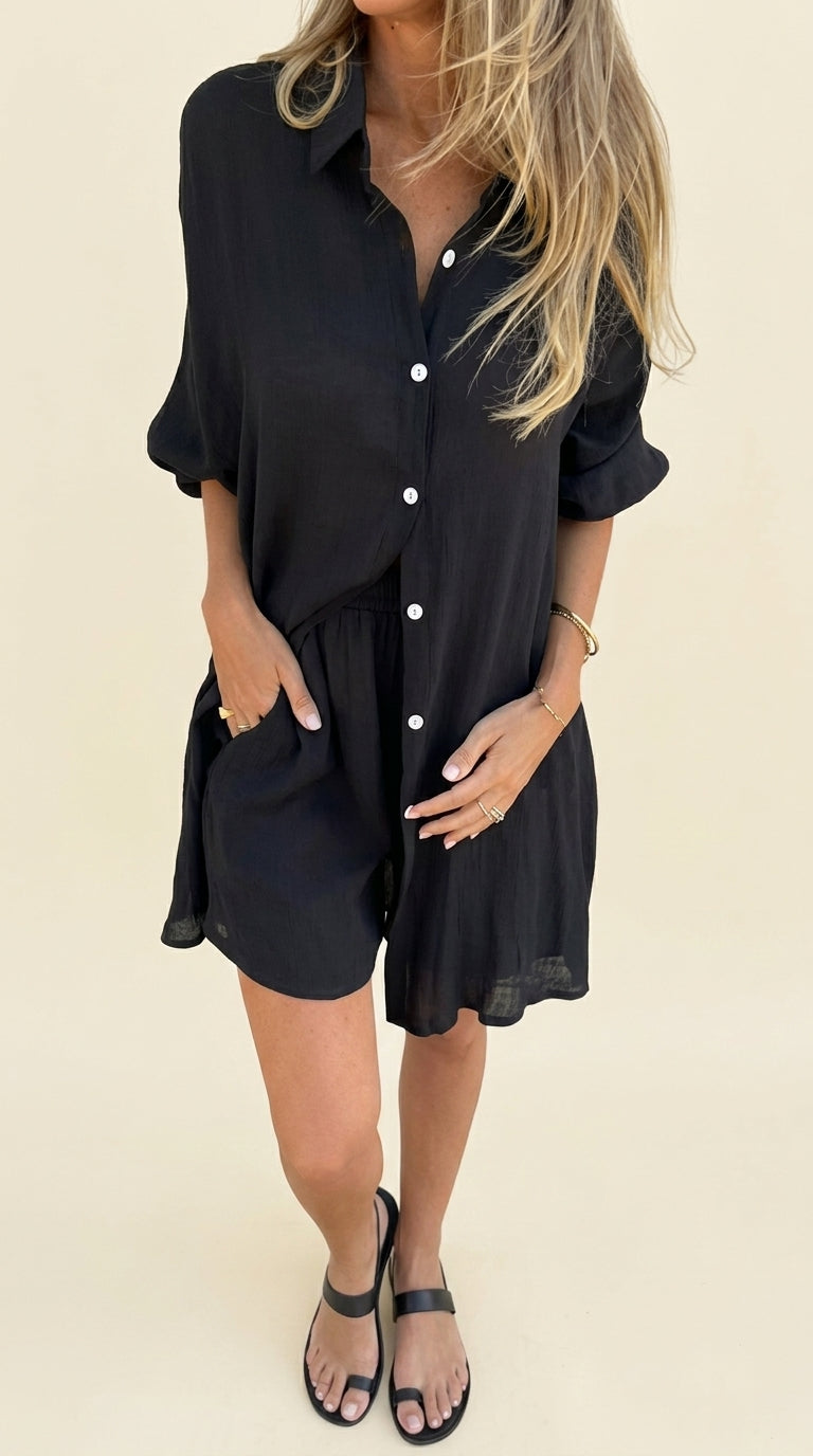 2+1 COMPRA 1 Y LLEVA 2 | Conjunto 2 piezas camisa y cortos elegantes y casuales