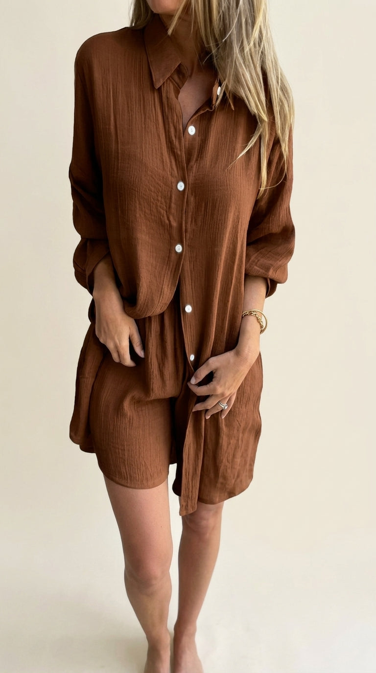 2+1 COMPRA 1 Y LLEVA 2 | Conjunto 2 piezas camisa y cortos elegantes y casuales