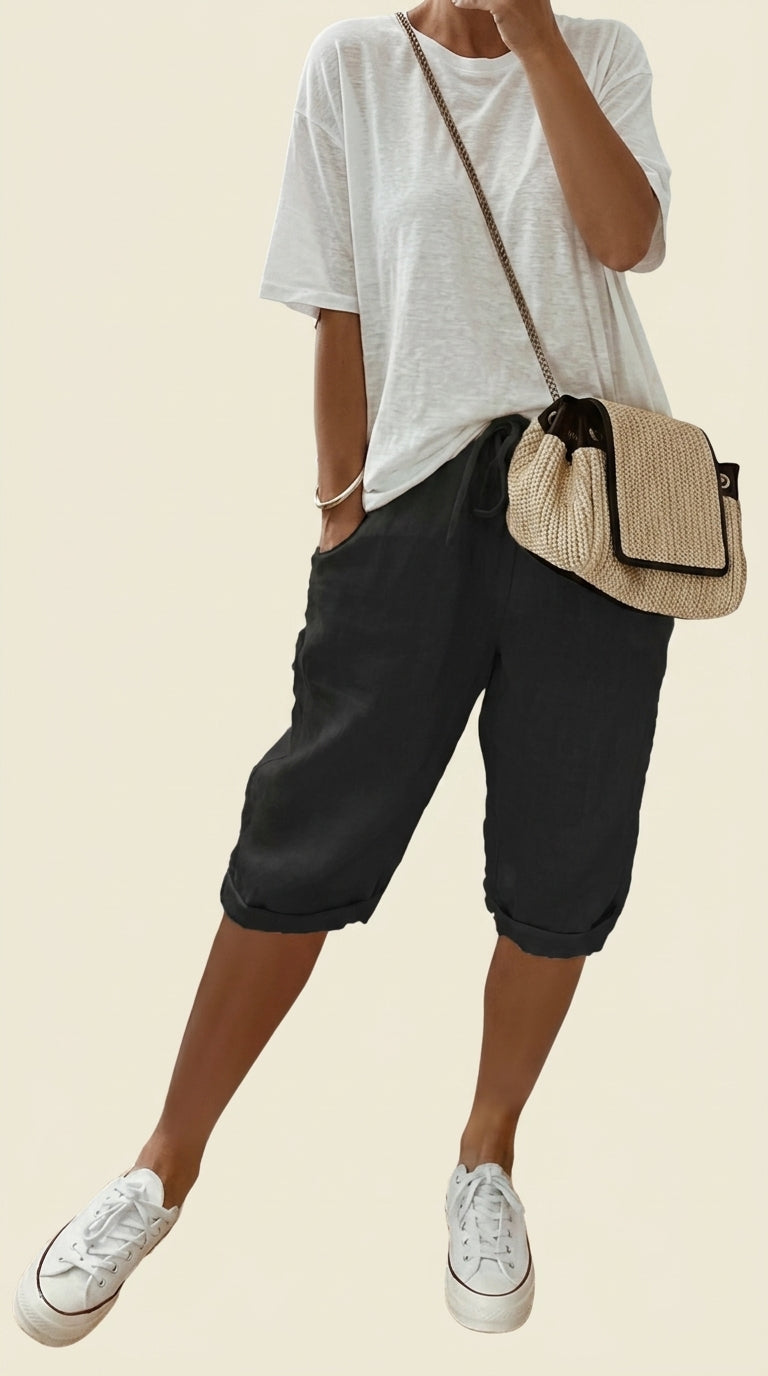 BERMUDAS DE ALGODÓN Y LINO PARA MUJER | OFERTA DÍA DE LAS FAVORITAS